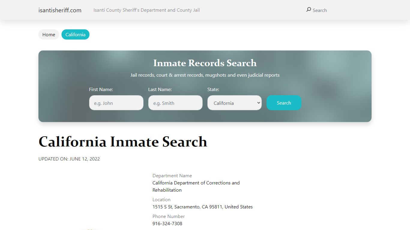 Dixon Jail Inmate Search, Visitation, Phone no. & Mailing Information